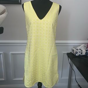 Medium  bright yellow Piper Lime high low dress.